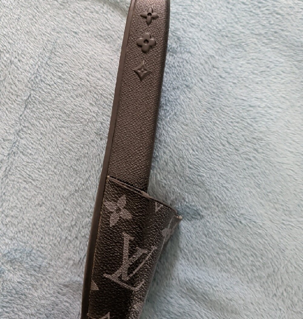 Louis Vuitton Black Monogram Slide Sandals LV - Picture 9 of 16